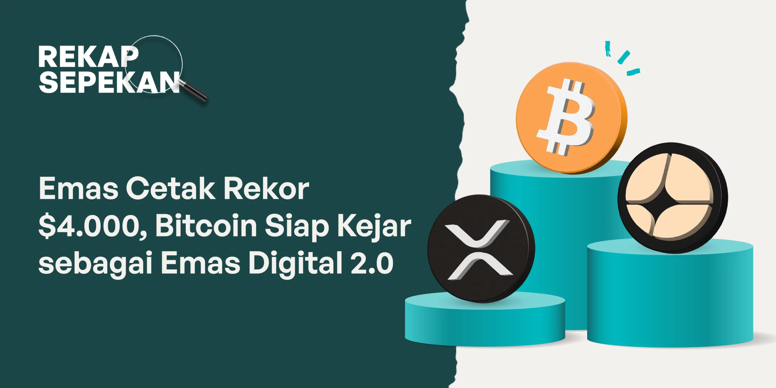 Emas Cetak Rekor, Bitcoin Siap Kejar sebagai Emas Digital 2.0